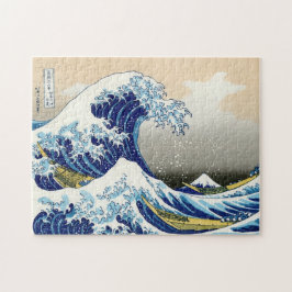 Kalla orientaliska japanska Hokusai Fuji View Pussel