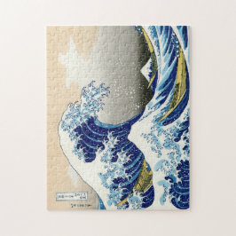 Kalla orientaliska japanska Hokusai Fuji View Pussel
