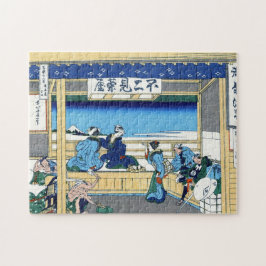 Kalla orientaliska japanska Hokusai Fuji View Pussel