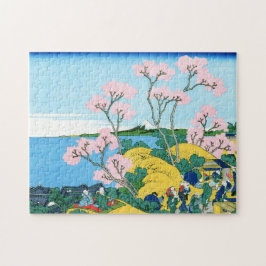 Kalla orientaliska japanska Hokusai Fuji View Pussel