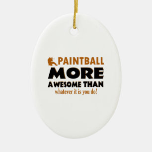 Kalla Paintballdesigner Julgransprydnad Keramik
