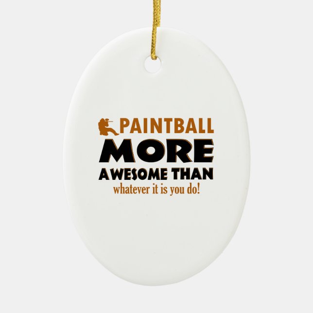 Kalla Paintballdesigner Julgransprydnad Keramik (Framsidan)