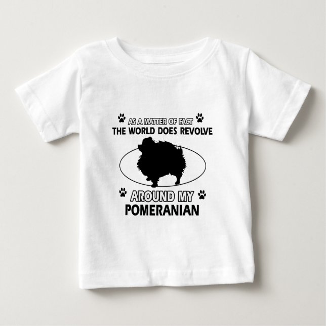 kalla POMERANIAN-designer Tee Shirt (Framsida)