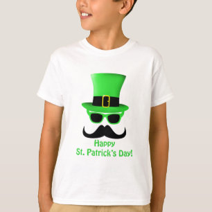 Kalla rolig Sts Patrick man för top hat för T Shirt