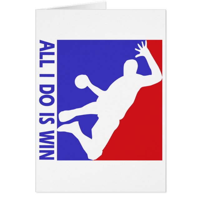 Kalla rytmiska handbolldesigner hälsningskort (Framsidan)