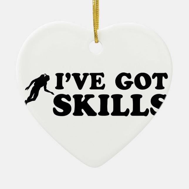 kalla scubadykdesigner julgransprydnad keramik (Framsidan)