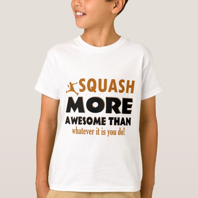 Kalla squashdesigner tee shirt (Framsida)