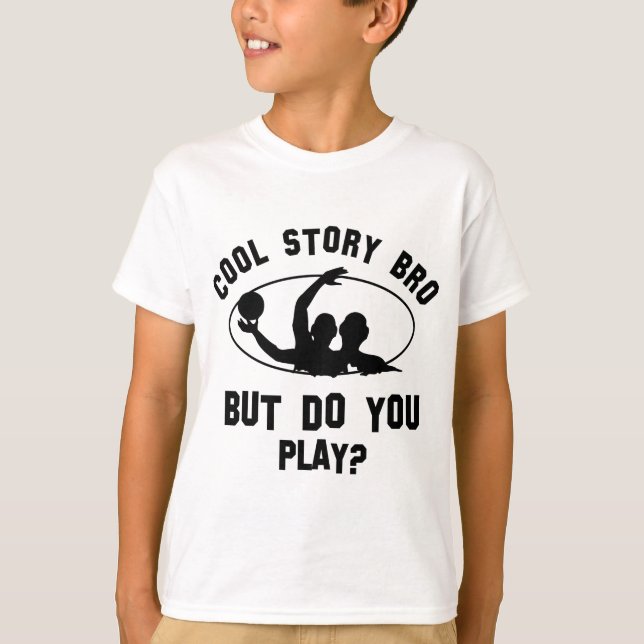 kalla vattenpolodesigner tee shirt (Framsida)