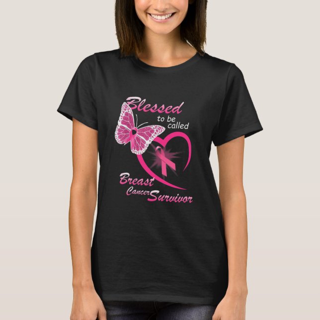 kallad Bröstcancer överlevande T Shirt (Framsida)