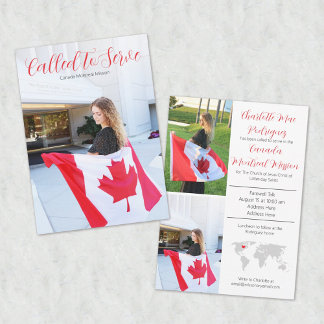 Kallad till  missionärsmeddelande inbjudningar