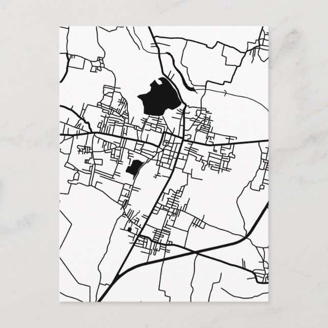 Kallakurichi Tamil Nadu Stadskarta Vykort (Framsida)