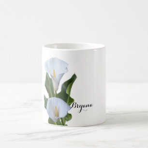 Kallalilja Blommor Blommig Elegant Kaffemug Kaffemugg