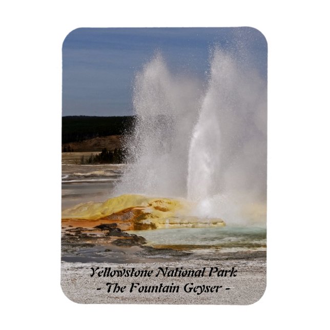 KÄLLAN GEYSERN, YELLOWSTONE NATIONALPARK MAGNET (Vertikal)