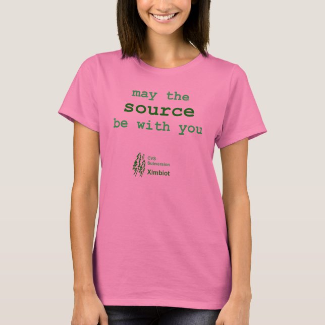 Källan kan vara med dig. tee shirt (Framsida)