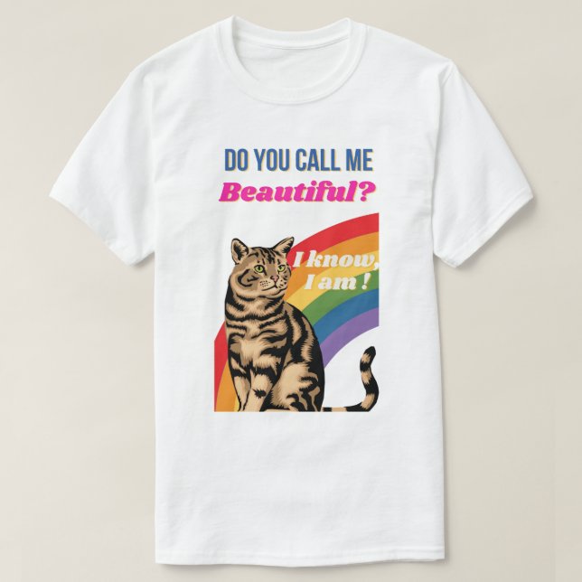 Kallar du mig vacker t shirt (Design framsida)