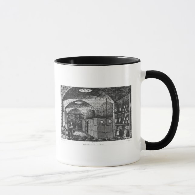 Källare av packa ihop av frankriken i Paris, 1897 Mugg (Höger)