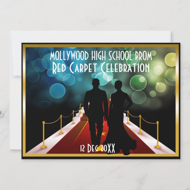 kallare för svart slips - inbjudan (Framsida)