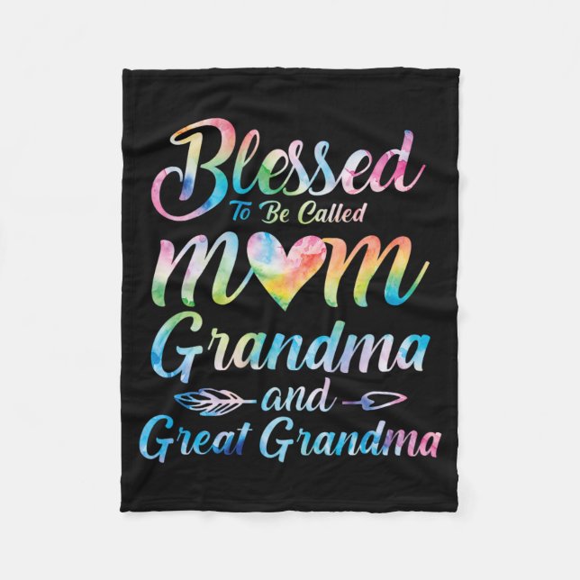 Kallas Mamma Grandma Underbar Grandma Mor Da Fleecefilt (Framsidan)