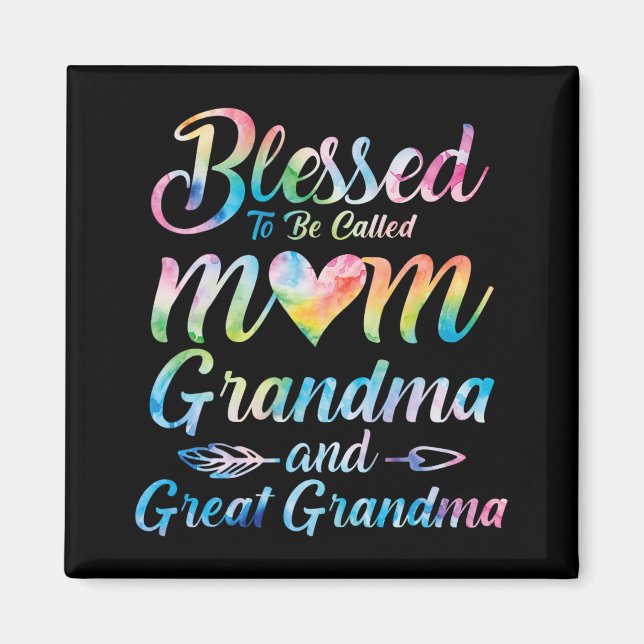Kallas Mamma Grandma Underbar Grandma Mor Da Magnet (Framsidan)