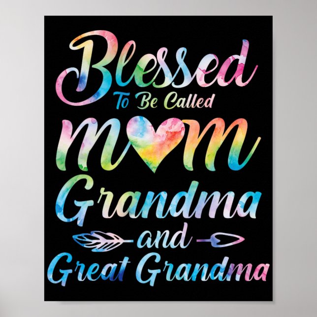 Kallas Mamma Grandma Underbar Grandma Mor Da Poster (Framsidan)