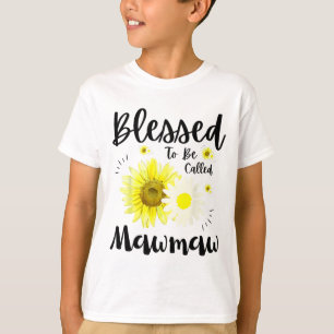 Kallas Mawmaw Women Blommigt Cute Mors dag T Shirt