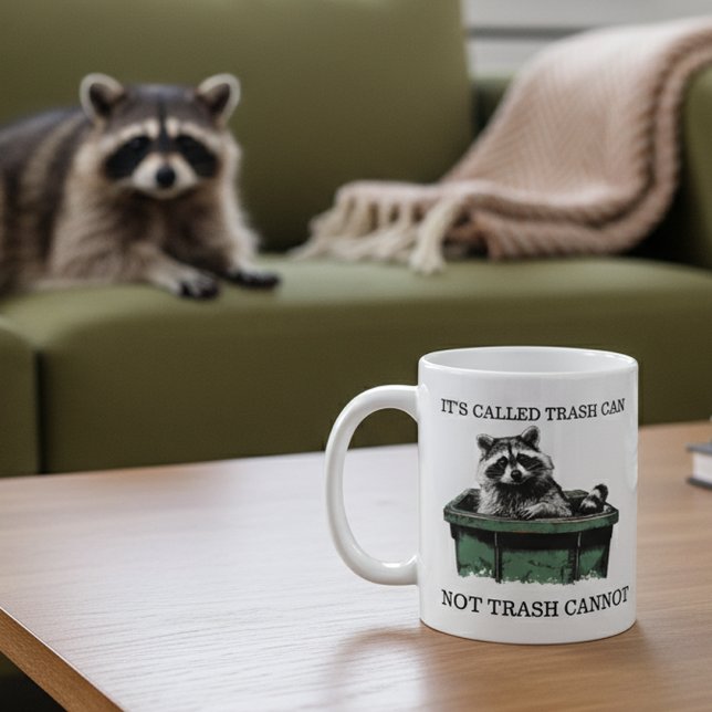Kallas Sopor Kan lustiga Raccoon Kaffemugg (Skapare uppladdad)