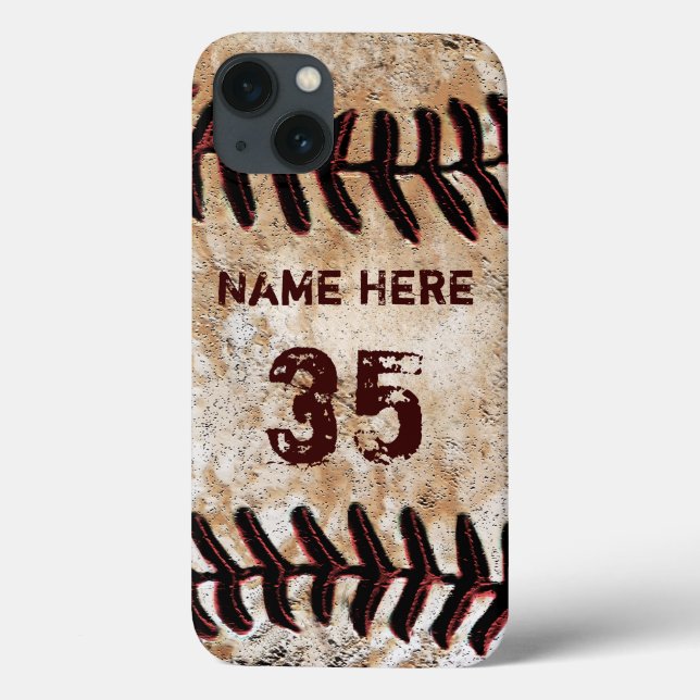 Kallast baseballiphone case, tufft (Baksida)