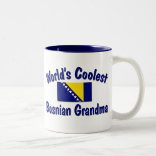 Kallast bosnisk mormor Två-Tonad mugg