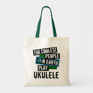 Kallast folk på jordlekukulelen tygkasse