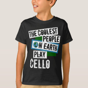 Kallast folk på jordlekvioloncell t shirt
