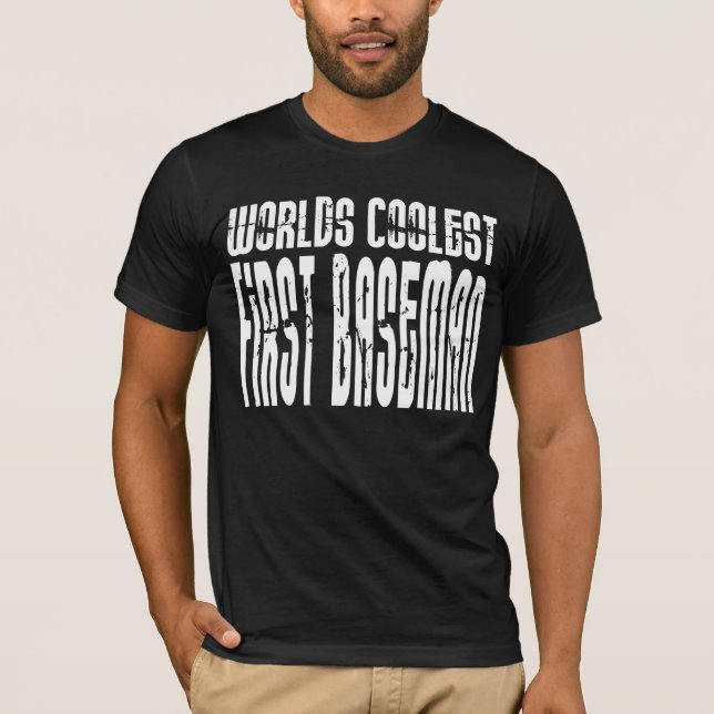 Kallast första Baseman för världar Tee Shirt (Framsida)
