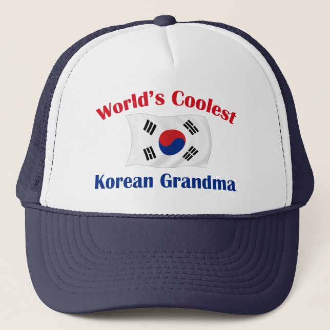 Kallast koreansk mormor keps (Framsida)