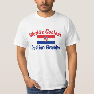 Kallast kroatisk morfar tee shirt