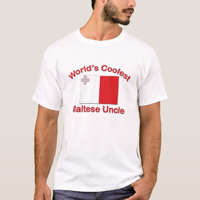 Kallast maltesisk Uncle Tee Shirt (Framsida)