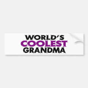 Kallast mormor för världar bildekal