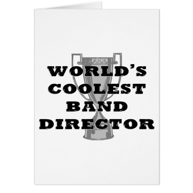 Kallast musikbanddirektör hälsningskort (Framsidan)