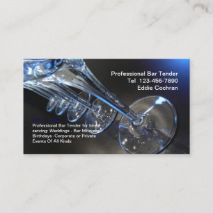 Kallast visitkortar för Bartender Visitkort