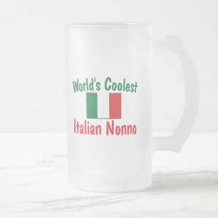 Kallaste italienska Nonno Frostat Ölglas