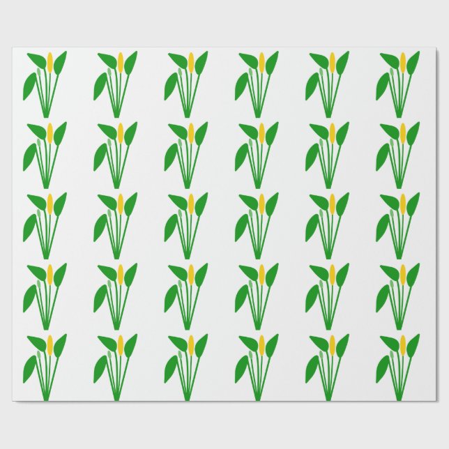 Kallaväxtpapper Presentpapper (Platt)