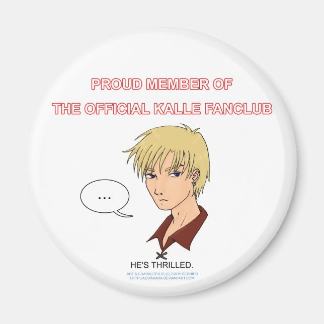 Kalle FanClub Magnet (Framsidan)