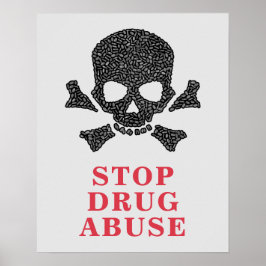Kalle Made Ut Av Piller Stoppa Drogmissbruk Affisc Poster