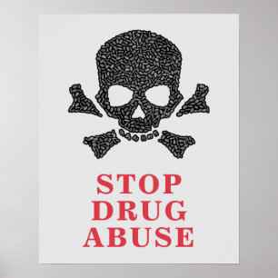 Kalle Made Ut Av Piller Stoppa Drogmissbruk Affisc Poster
