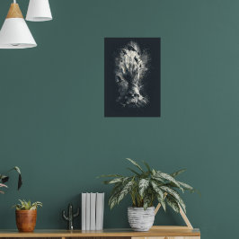 Kallehand Ravens gotisk mörk konstaffisch Poster