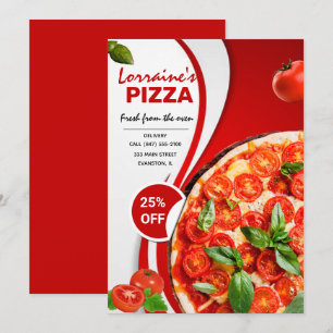 Kallelse till pizzafrallare inbjudningar