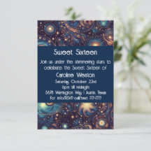 Kallelse till Sweet sixteen av tema