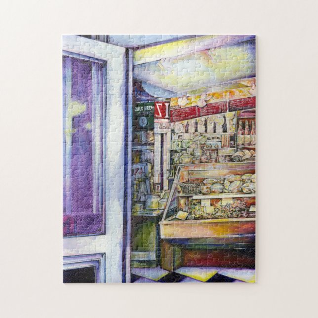 Kallet bryts i en Hett Deli Pussel (Vertikal)