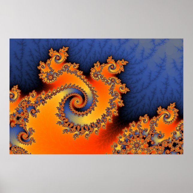 Kallet hett Triple Twirl Poster (Framsidan)