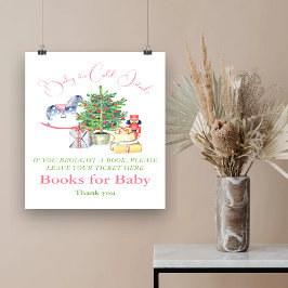 Kallet utanför Winter Girl Bok för babyskor Poster