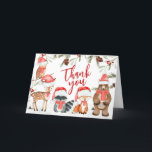 Kallet Winter Woodland Animals utanför babyduschen Tack Kort<br><div class="desc">Visa tacksamhet med Winter Woodland Baby Shower Tack för att du kan skriva ut kortet, ett perfekt sätt att ditt hjärtliga tack. Med vackra motiv från baby lägger det här anpassadet till en aning söthet för din uppskattning. Personligen för att framföra ditt tack på det mest charmerande och minnesvärda sätt!...</div>