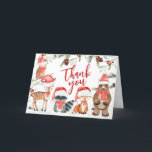 Kallet Winter Woodland Animals utanför babyduschen Tack Kort<br><div class="desc">Visa tacksamhet med Winter Woodland Baby Shower Tack för att du kan skriva ut kortet, ett perfekt sätt att ditt hjärtliga tack. Med vackra motiv från baby lägger det här anpassadet till en aning söthet för din uppskattning. Personligen för att framföra ditt tack på det mest charmerande och minnesvärda sätt!...</div>